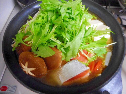 鶏と鮭の生姜鍋